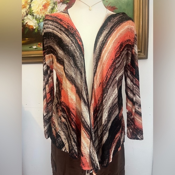 Zozo Tops - ZOZO lightweight Lenin Blend Open Cardigan size Medium 🍂🍁